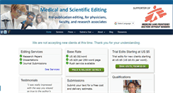 Desktop Screenshot of medsciedit.com